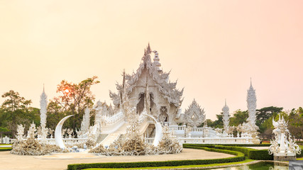 wat rong-khun temple chiangrai thailand