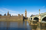 Fototapeta Londyn - Big Ben, London, Westminster abby 