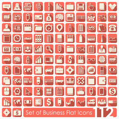 Wall Mural - Set of business icons