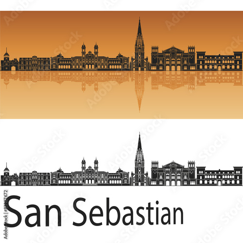 San Sebastian Skyline Fototapet