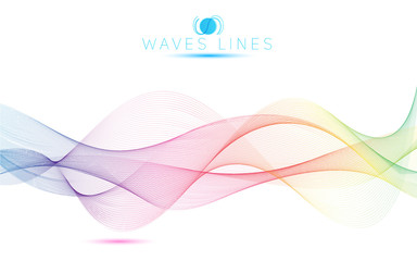 great rainbow waves colorful gradient light blend line bright