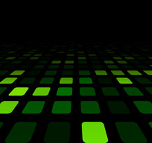 Green Squares Technology Pattern.