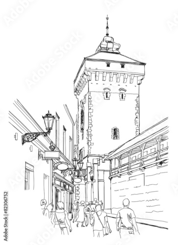 Tapeta ścienna Kraków. 