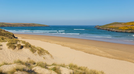 Wall Mural - Crantock bay and beach North Cornwall UK near Newquay