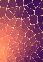 Wall Mural - abstract composition with ceramic geometric shapes