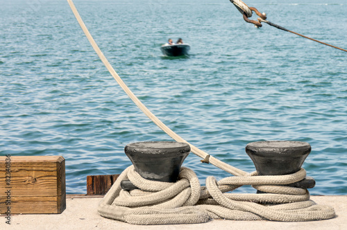 thick boat rope