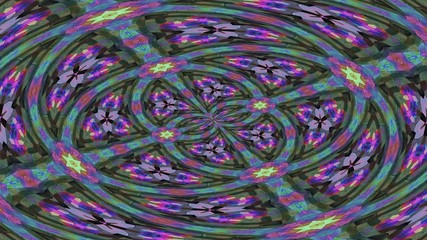 Wall Mural - kaleidoscopic generated seamless loop video