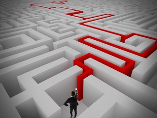 Wall Mural - resolution of labyrinth