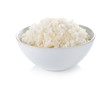 © nipaporn - Rice in a bowl on white background