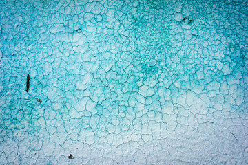 Wall Mural - Rough textured blue wall with stains