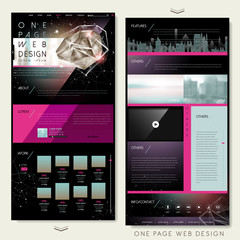 gorgeous one page website template design