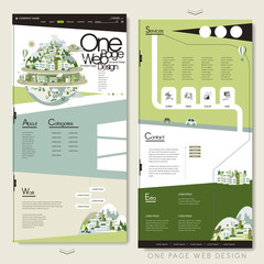 Wall Mural - ecology one page website template design