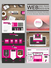 Canvas Print - cozy one page website template design