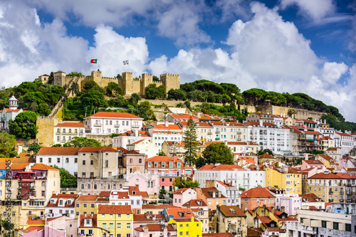 Naklejka na szybę Lisbon, Portuguese Cityscape