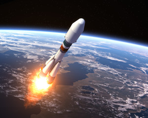 Wall Mural - carrier rocket 