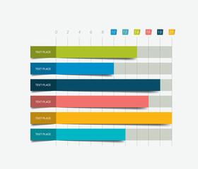 Wall Mural - Chart, graph for infographics.