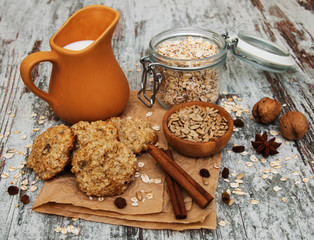 Canvas Print - Oatmeal cookies