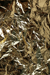 Wall Mural - Crumpled color foil texture background