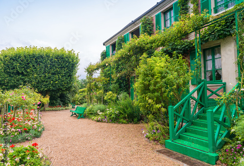 Foto France Giverny Monet's garden on a spring day