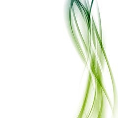 Wall Mural - modern green abstract line background template