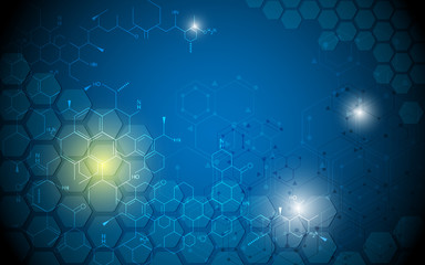 Wall Mural - science innovation molecular structure design abstract backgroun