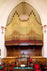 Canvas Print - Altar and Organ Pipes