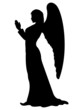 Praying Angel Silhouette
