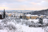 Fototapeta Do pokoju - Snow in Prague City, Czech Republic