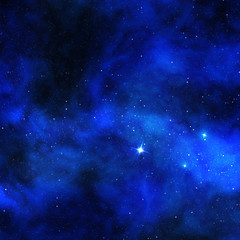 Wall Mural - shining stars and cosmic dust