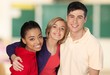 © BillionPhotos.com - Teenager. Four College Students Celebrating on White