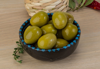 Green olives