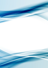 Wall Mural - transparent blue color border folder design template