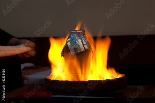 Testi Kebab Cooked In Clay Pot Over Fire Istanbul Turkey Buy