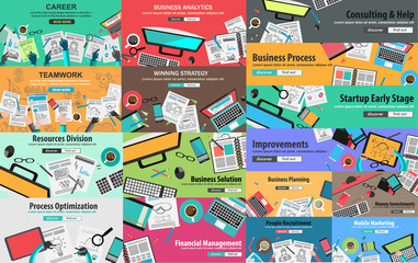 Wall Mural - MEGA PACK of Design Concepts for business strategy