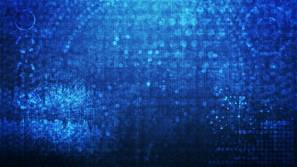 Wall Mural - technology theme grungy looping background