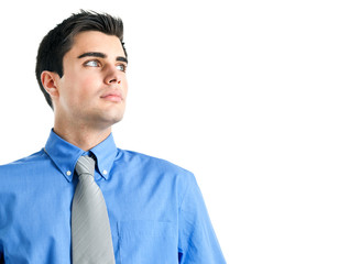 Poster - Young man looking forward