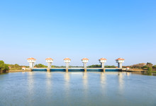 River Dam For Irrigation And Flood Control In Thailand