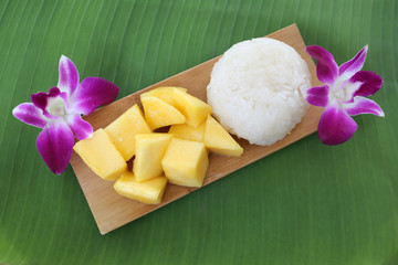 Wall Mural - mango sticky rice.