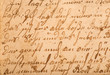 Fragment of an old handwritten letter. It was written in 1820.