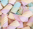 A delicious multicolored marshmallows background