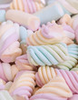 A delicious multicolored marshmallows 