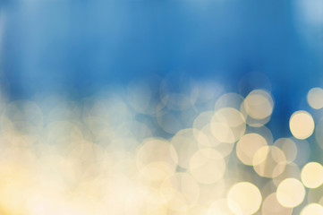  Blue and yellow holiday abstract background