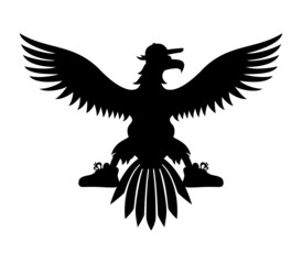 Canvas Print - Vector sign. Eagle.