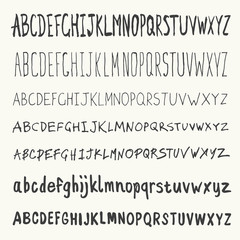 Aufkleber - Hand-drawn Alphabets Collection