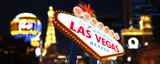 Fototapeta Las - Welcome to Fabulous Las Vegas Neon Sign