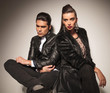 © Viorel Sima - Beautiful fashion couple sitting together