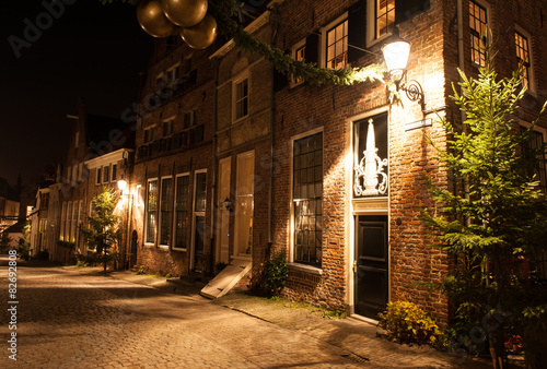 Deventer at night in a Dickens street © Robert de Jong