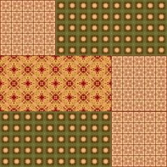 vector pattern tile in patch work design.