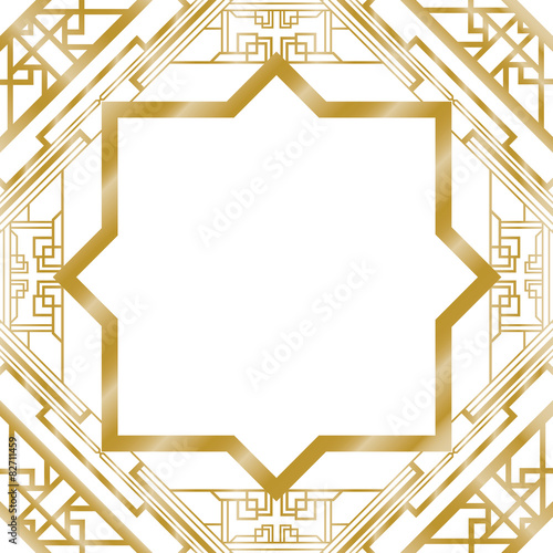 Naklejka dekoracyjna art deco abstract background