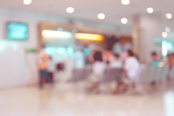 Blurred patient waiting for see doctor,abstract background